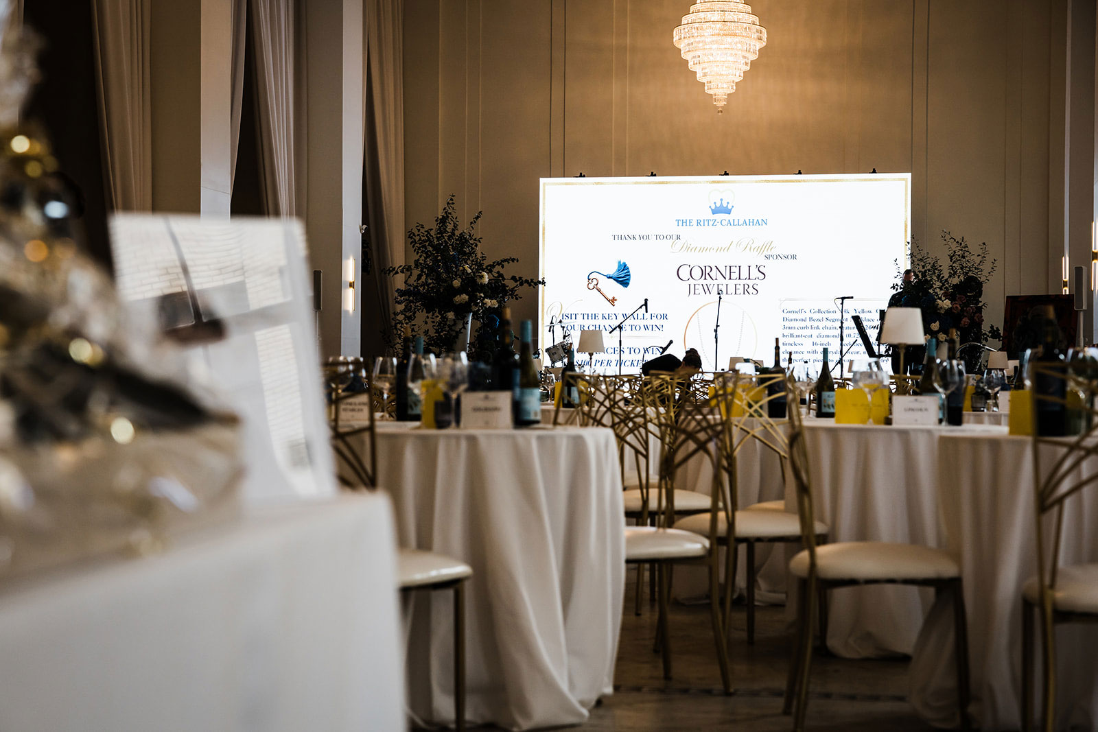 Corporate event at ritz carlton av screens