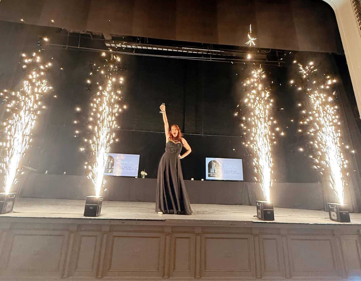 corporate-event-sparkler-stage Corporate event sparkler stage